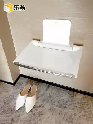 Folding shoe change stool Shoe change chair Wall-mounted wall folding shoe-wearing stool Entrance wall stool chair Folding shower chair Shower stool