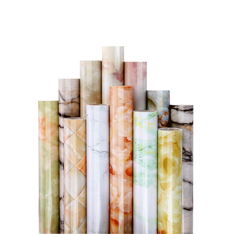 加厚大理石防水廚房防油貼紙餐桌櫥柜子灶臺(tái)面舊家具翻新自粘墻貼