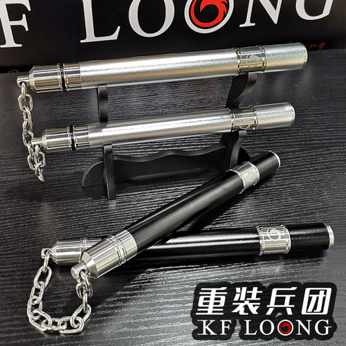 功夫龙双节棍钛合金双截棍实战