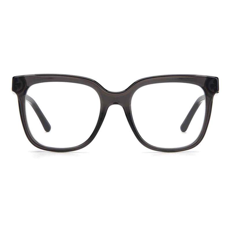 代购Jimmy Choo女士眼镜框方形塑料全框灰色日常通勤眼镜架