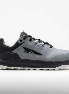 代购Altra男士越野跑鞋防水性能缓震中底防石击保护透气网面灰色