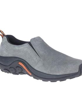 代购Merrell迈乐男士休闲鞋防滑耐磨舒适透气灰色翻毛皮橡胶底