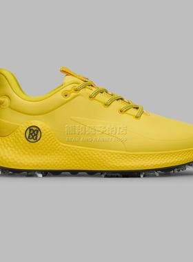 代购新品gfore MG4+ O2 男士高尔夫球鞋黄色防水缓震舒适G/LOCK