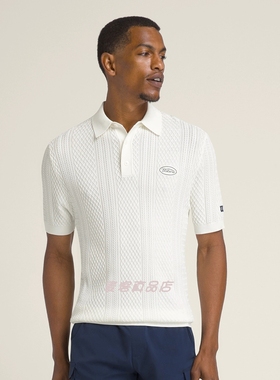 代购威尔胜Wilson BILTMORE POLO针织衫男子网球T恤短袖透气马球