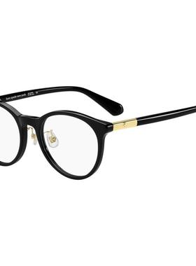 代购kate spade女士眼镜框茶杯框黑色全框塑料日常佩戴通勤