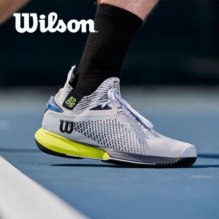 代购Wilson威尔胜威尔逊男款网球场地专用轻便耐磨针织网球鞋