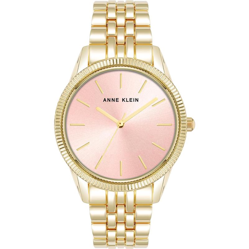 代购ANNE KLEIN安妮克莱因女士腕表夜光防水计时指针金属钢带