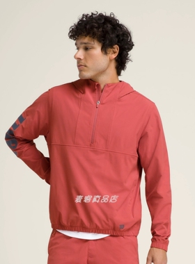 代购Wilson威尔胜Technical Popover男子网球运动夹克半拉链连帽