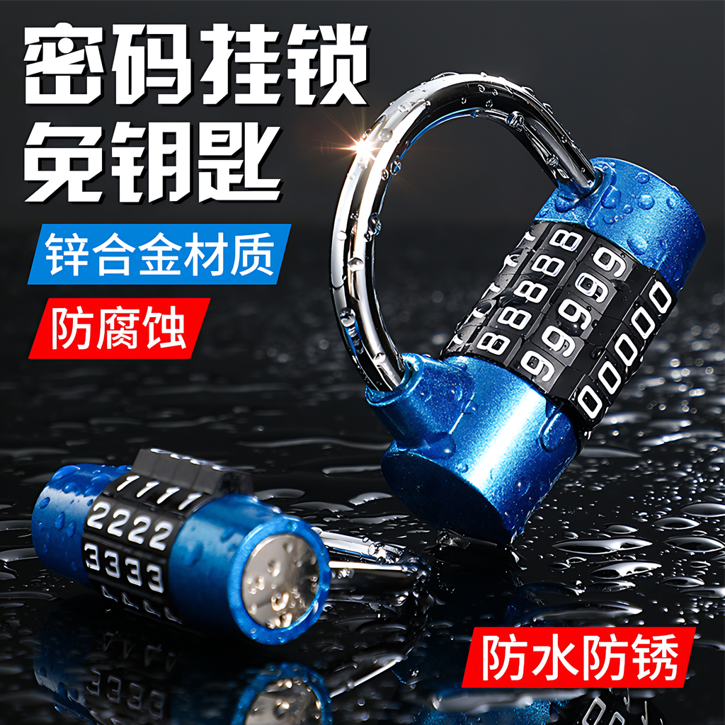 【德国进口】密码锁储物柜挂锁