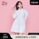 Z11女装 春季新款泡泡袖衬衫式连衣裙ZCH2