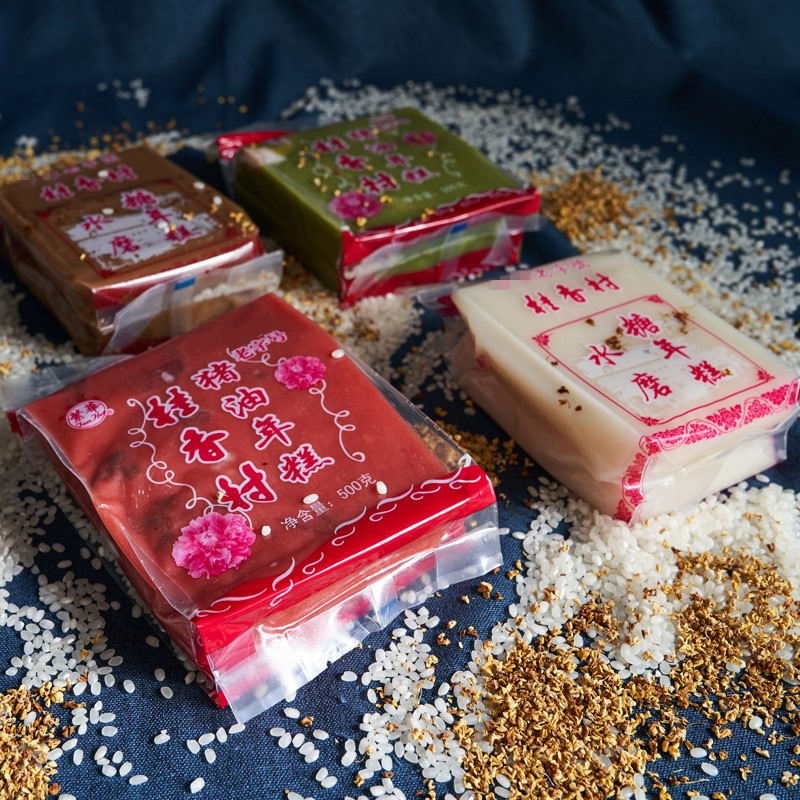 苏州猪油年糕糖桂花糕点传统手工糕团上海特产过年年货春节年夜饭