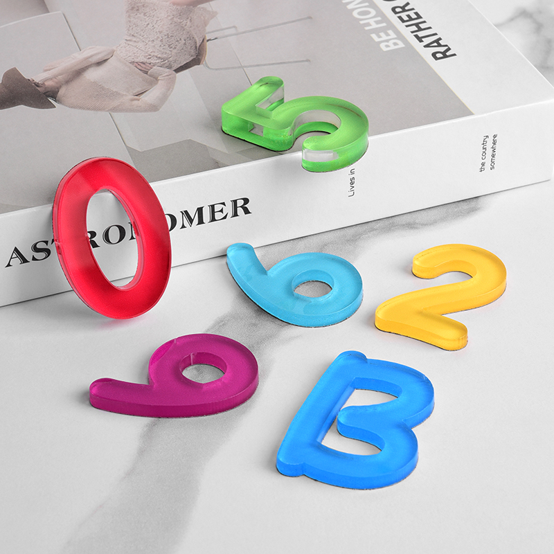 ins网红风多巴胺门牌数字号码牌定制磁吸亚克力数字立体房号牌创意简约高颜值住宅家用入户门装饰门牌标识牌