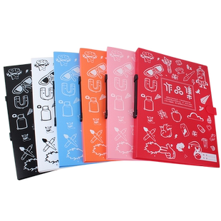 A3画册收纳册8k画夹作品集a2儿童画画整理收藏夹4k奖状收集文件夹大号美术护画册装画纸的资料册海报保存袋子