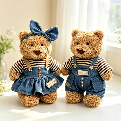 jellycat巴塞罗熊衣服巴猪28cm36cm47cm手作娃衣背带裤连衣裙