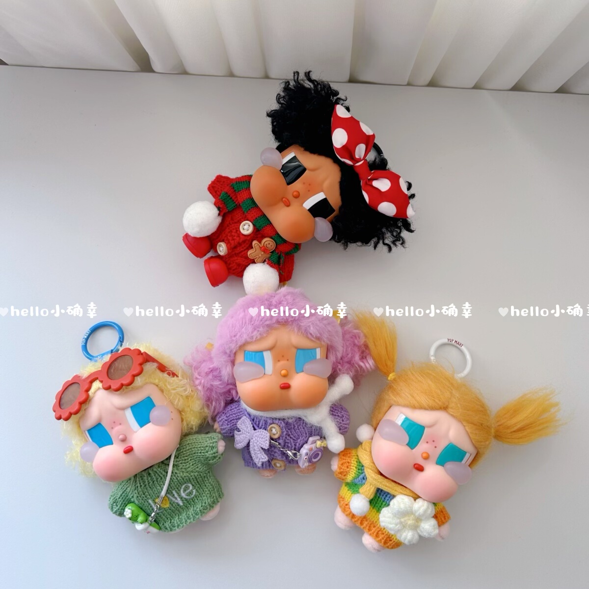 CRYBABY哭娃度假Vacation Mode On搪胶毛绒恋夏一族娃衣毛衣着替