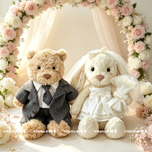 jellycat巴塞罗熊28cm36cm娃衣中号31cm邦尼兔压床娃娃西装婚纱