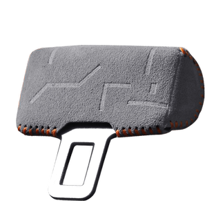 适用极氪001/009/7X/007GT装饰安全带扣保护套改装配件翻毛皮用品