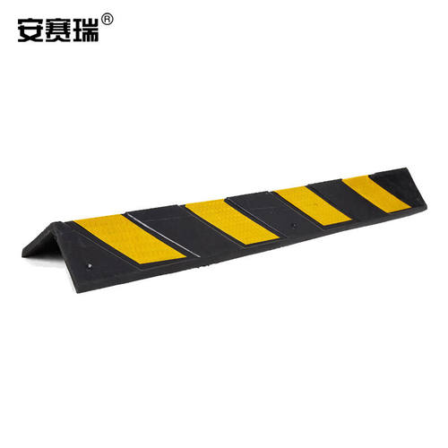 安赛瑞橡胶护角直角地下车库轮廓标反光防撞条800x100x10mm310998