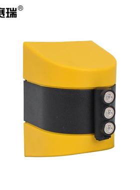 安赛瑞免打孔挂壁式伸缩隔离带磁吸款警示带黄黑拉带10米1H01642