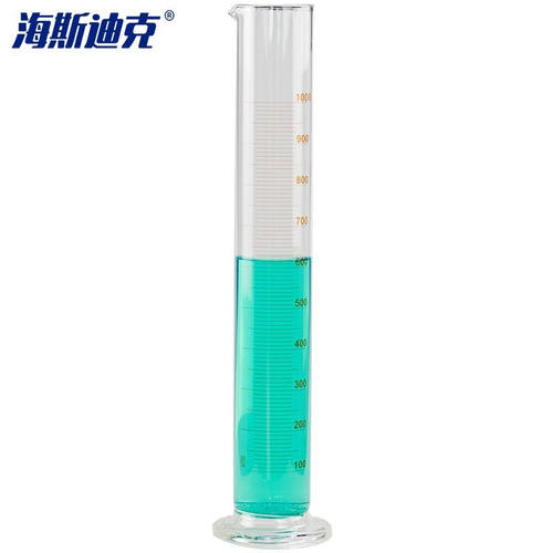 海斯迪克gnjz-5439玻璃量筒测量量筒刻度量筒高透明度实验室量具1