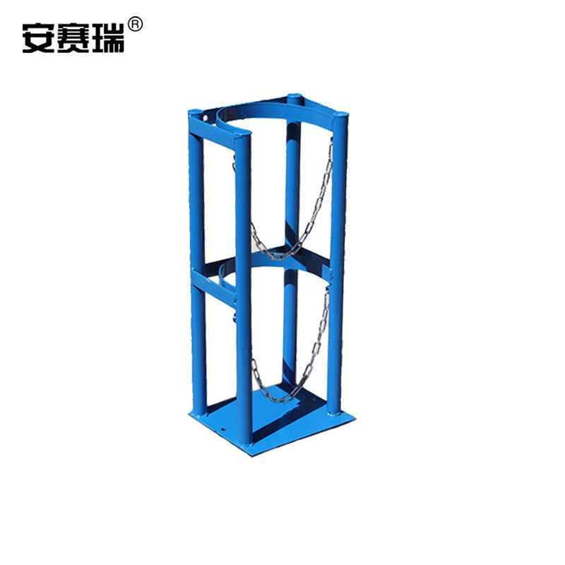 安赛瑞小单瓶气瓶固定架钢瓶存储架氧气乙炔瓶氮气防倒存放架医院
