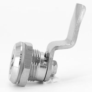 海斯迪克电柜门锁304不锈钢配电箱转舌锁1个(三角锁+钥匙)HKCX-21