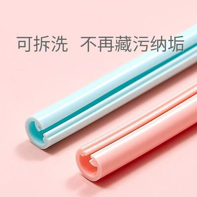 食品级可拆洗硅胶吸管加长大口径可折叠可裁剪易携带便携吸管盒