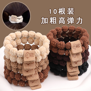 橡皮筋高弹力耐用扎头绳女2026新款 女童发圈粗不伤发头饰儿童发绳