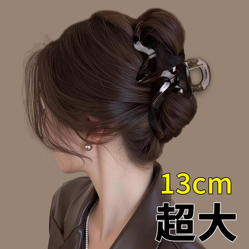 亚克力波浪抓夹女2026新款发卡子