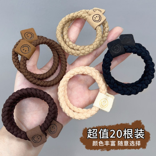 加粗橡皮筋来石喜高马尾发绳简约
