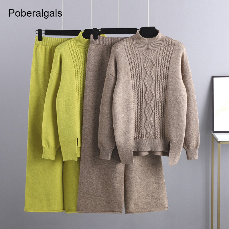 winter oversized drop sleeve cashmere knit thick loose turtl