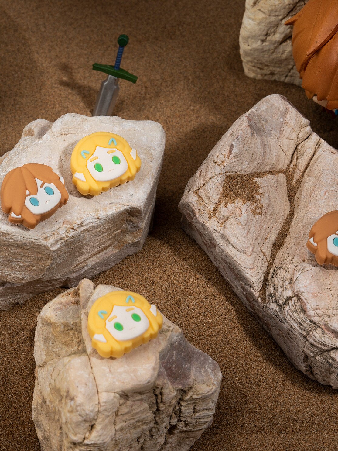 NINTENDO 스위치 로커 세트 OLED 게임 콘솔 키 캡 로커 캡 NS 젤다의 전설 눈물의 왕국