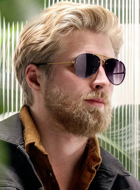 抄片无框飞行员太阳镜男士外贸眼镜金属蛤蟆镜欧美墨镜女新款