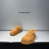 真皮厚底增高休闲工装 鞋 男大头复古低帮小众男鞋 2025新款 子乐福鞋