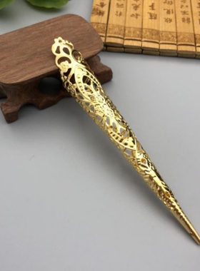 欧美饰品5件装古代古董风格女王指甲环空心指节指环指尖肚皮