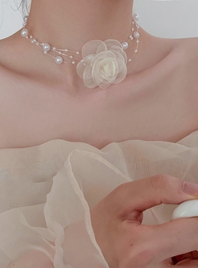 伴娘手花手腕花团超仙简约新娘姐妹团结婚花童手环婚礼