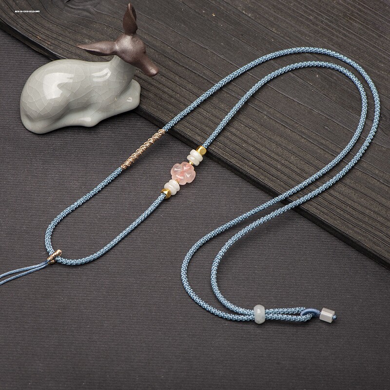 手工编织项链绳子玉佩吊坠挂绳男女挂脖和田玉挂件绳玉器挂坠