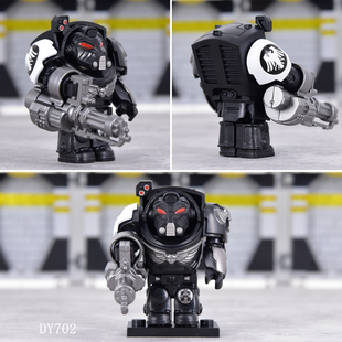 军事人仔战锤40K铁骑终结者小队星际战士连长益智拼装模型积木