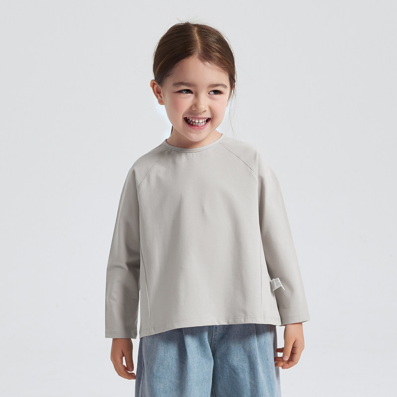 cutebunny2024春装新款女宝宝纯色长袖t恤婴儿洋气男童休闲打底衫,童装/婴儿装/亲子装,T恤,淘宝优惠券,粉丝福利购,淘宝优惠卷