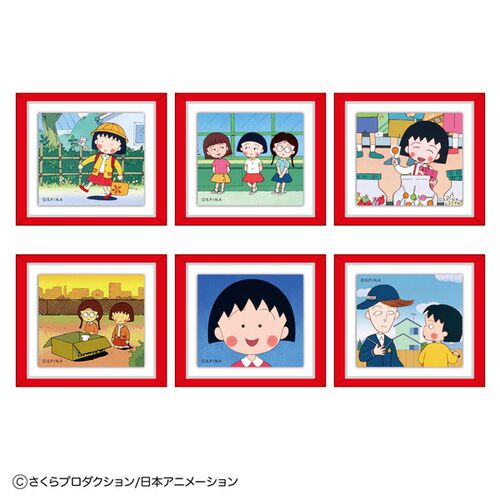 现货秒发日本制樱桃小丸子周边新款卡通可爱冰箱贴盲盒礼品