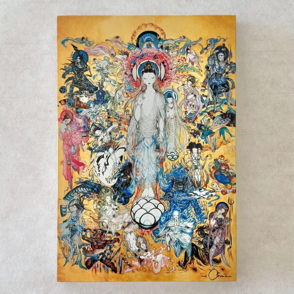 日本天野喜孝日莲宗 妙法莲华经 法华经画 御朱印帐 手帐挂画礼物
