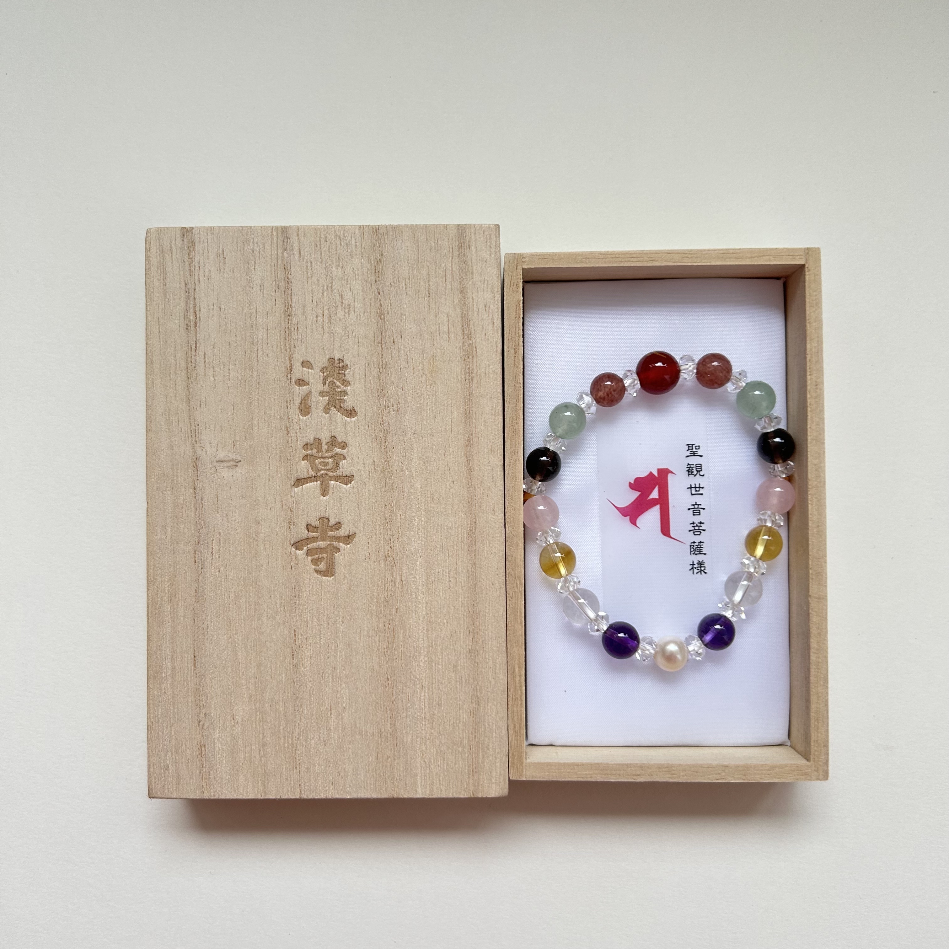 日本代购东京浅草寺七宝珠水晶手艺术潮玩衍生品/展览
