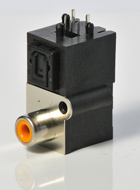 (接收端)DLR21R2-D2/音频光纤端子带同轴RCA头光纤插座厂家直销