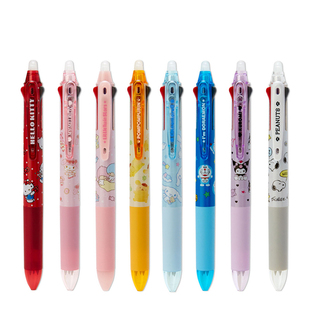 日本三丽鸥hello kitty 蛋黄哥 史努比多啦A梦 3色可擦按动中性笔