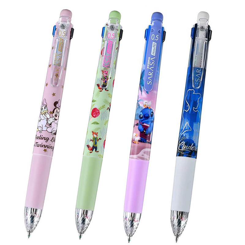 日本zebra斑马东迪限定J4SA11多功能4+1四色中性笔+自动铅笔0.5