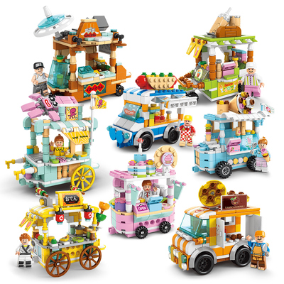 环保乐乐街景积木6岁以上玩具