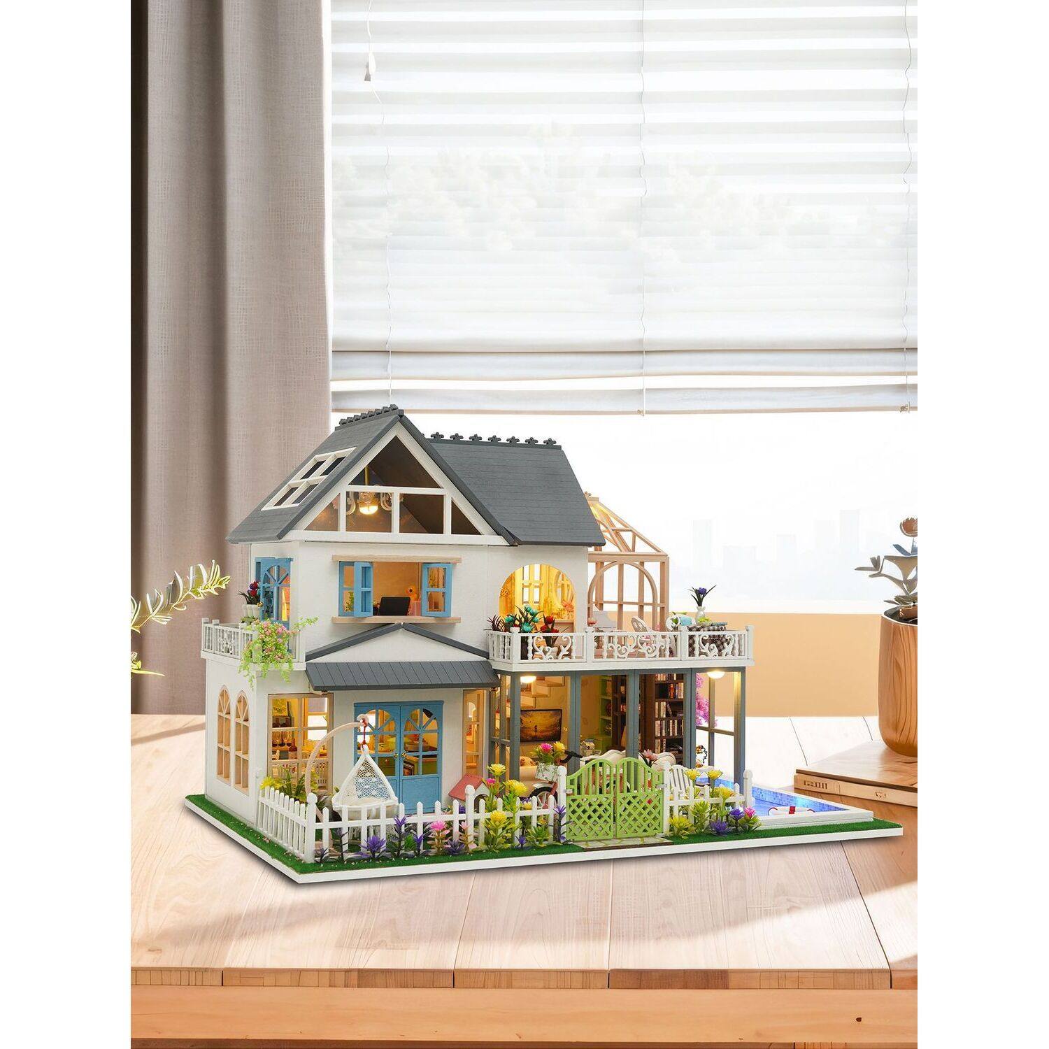 2026新款diy手工小屋拼装微缩场景建筑模型别墅积木房子玩具生日