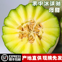 海南网纹蜜瓜甜瓜当季新鲜水果冰淇淋哈密瓜日本静冈梅珑蜜瓜包邮