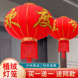 欢度佳节大红灯笼新年