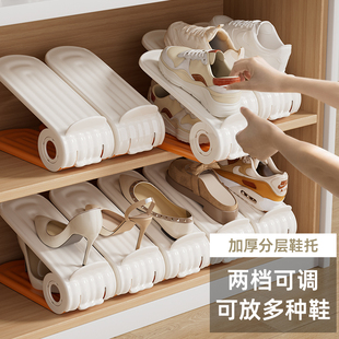 架分层放鞋 50鞋 柜折叠鞋 托鞋 拖支架省空间 子收纳神器可调节双层鞋